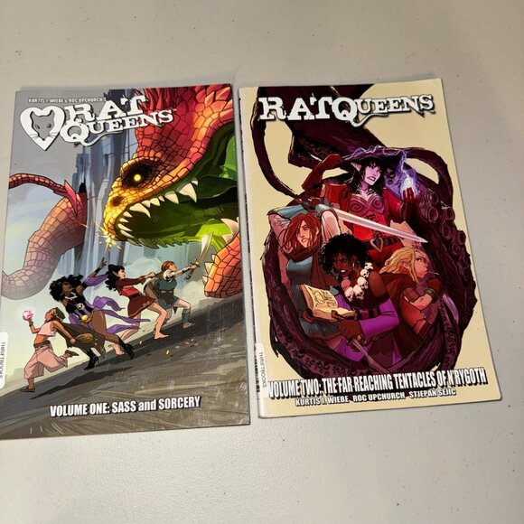 Rat Queens Vol 1 & 2 Graphic Novel Set Kurtis J. Wiebe HC Image Comics - Picture 1 of 3